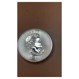 1 1/4 Ounce .9999 Fine Silver $8 Canadian Coin