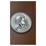 1 1/4 Ounce .9999 Fine Silver $8 Canadian Coin