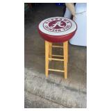 Wood Stool with Alabama Cushion