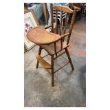 Vintage Wooden High Chair