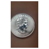 1 1/4 Ounce  .9999 Fine Silver $8 Canadian Coin