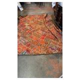 Indian or Egyptian Tapestry Quilt Bed Cover