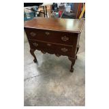 2 Drawer Chest with Ball & Claw Feet