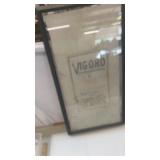 Vintage Burlap Sack Advertising in Frame