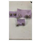 Sterling Silver .925 Sanda Jewelry Earrings