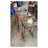 Nesting Glass Top Tables