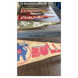 9 Vintage Felt Souvenir Pennants