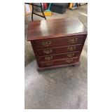 Small 4 Drawer Silver Chest