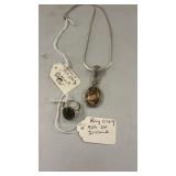 Sterling Silver .925 Necklace & Ring