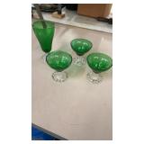 4 Anchor Hocking Burple Glasses
