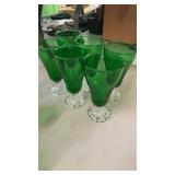 6 Anchor Hocking Burple Glasses