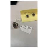 Sterling Silver .925 Ring & Earrings