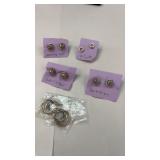 5 Sets of .925 Sterling Silver Earrings