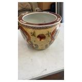 Beautiful Planter with Fish Painted Inside