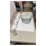 Metal Basket & Wal Plate Holder Rack