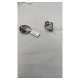 Pair of Sterling Silver Rings
