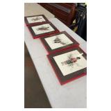 4 Watercolor? Prints? British Military Art