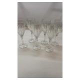 6 Glass Crystal Water Wine 8" Goblets Gorham?