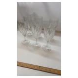 6 Crystal Glass Wine Water Goblets Gorham?