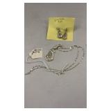 Sterling Silver .925 Necklace & Earrings
