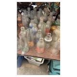 30 Glass Milk Bottles from England United Kingdom