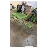 Green Metal Outdoor Folding Furniture