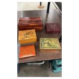 Wood Jewelry Trinket Boxes