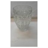 10" Tall Press Glass Vase