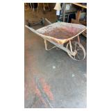 Old Wheelbarrow with Metal Wheel