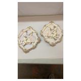 Chalkware Plaster Victorian Couple 1 is DAMAGED