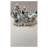 Porcelain Victorian Piano & Couple Figurine