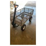 Outdoor Cart Wagon for Yard Garden Lawnmower