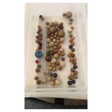 1800s Antique Clay Earthenware Marbles