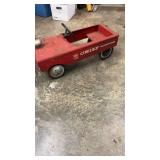 Vintage 1960s Fire Chief Pedal Car