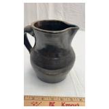 7" Vintage Stoneware Pottery Buttermilk Pitcher