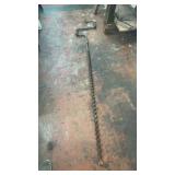 87" Long Antique Wood Auger Hand Drill