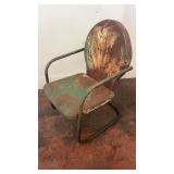Vintage Mid Century Outdoor Metal Chair