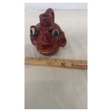 Jerry Brown Face Whiskey Jug  Alabama Pottery