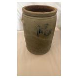 1800s Salt Glaze Stoneware Crock AS IS
