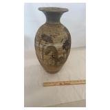 1990 Steve Burrow Earthtone Pottery Vase Alabama