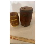 Pair of Small Wood Barrels