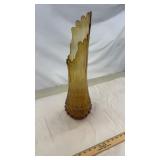 22" Tall Large Swung Glass Vase