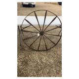 Antique 43" Wooden Wheel