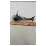 Vintage Japan Tin Lithograph Rescue Helicopter Toy