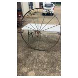 Large 54" Metal Wagon Wheel
