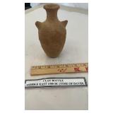 6" Early Middle Eastern Clay Bottle