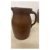 Southern Stoneware Pottery Buttermilk Pitcher