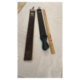 Pair of Barbers Leather Sharpening Straps