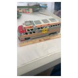 1950s H.S. Tin Toy Trailways Bus Made in Japan