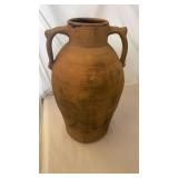 Very Old Terra Cotta Clay Vase Pot Olive Vessel